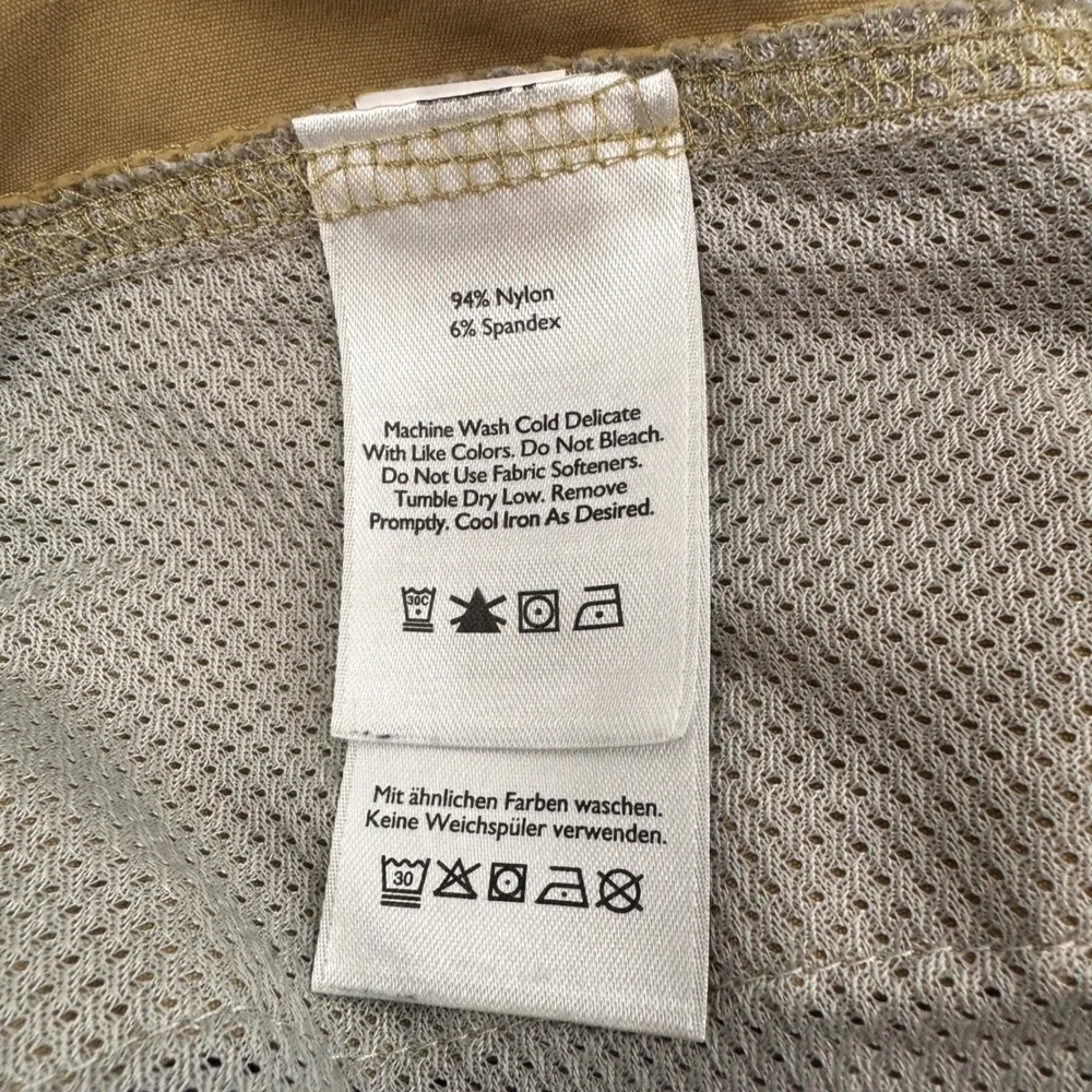 Eddie Bauer Horizon Guide‎ Chino Pants Men 38x32 Tan Stretch Hiking Travel 0391